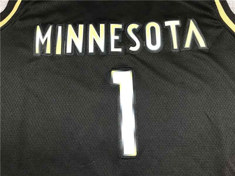 Anthony Edwards #1 Minnesota Timberwolves Black Golden Edition Swingman Jersey – Nike Earned