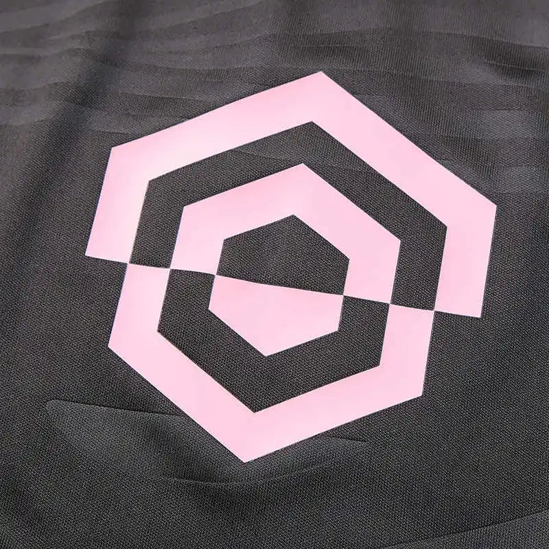 Inter Miami CF Away Fan Version Jersey 2023/24 – Black & Pink Adidas Football Shirt