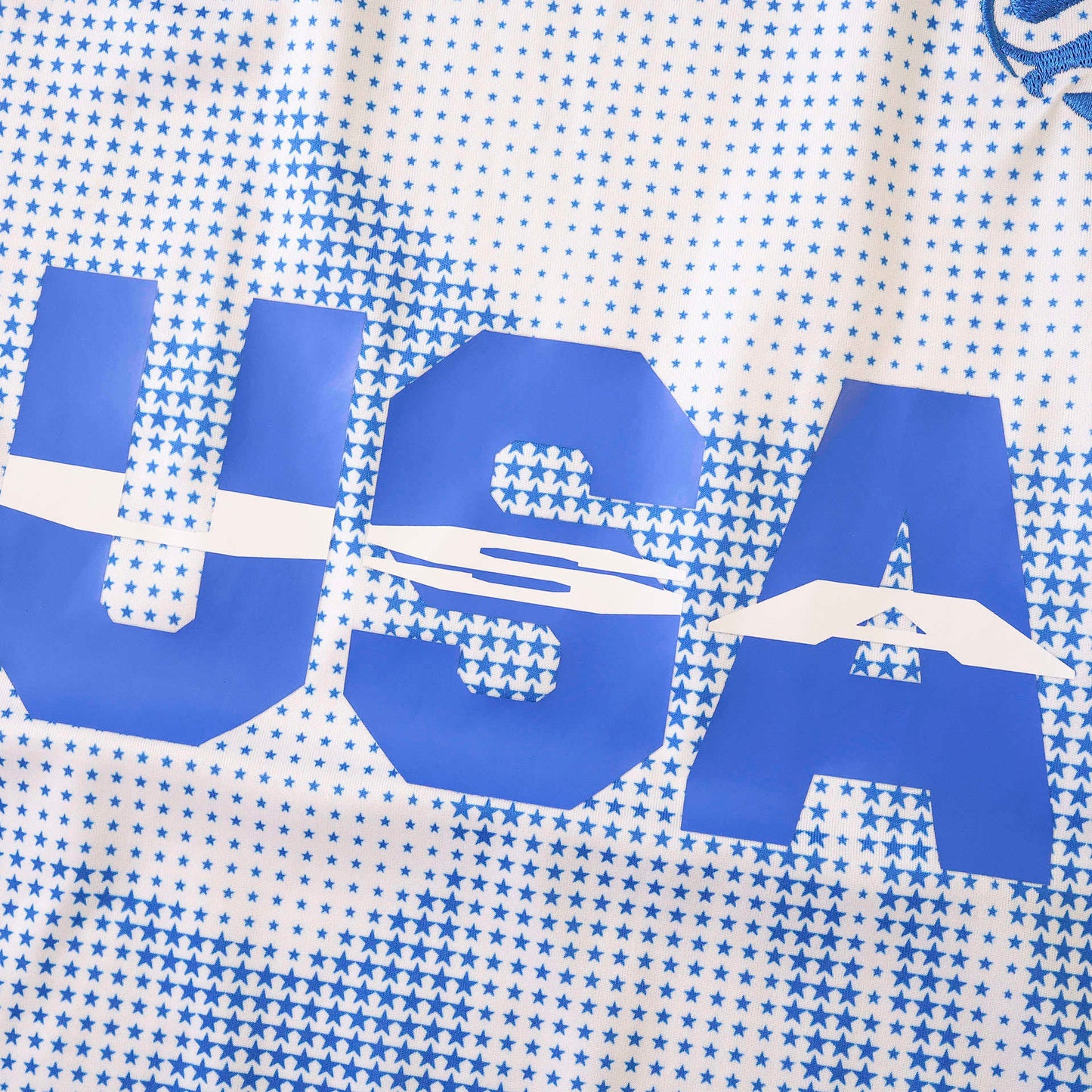 2026 FIFA World Cup USA Host Jersey – White & Blue Star Print Adidas Fan Tee