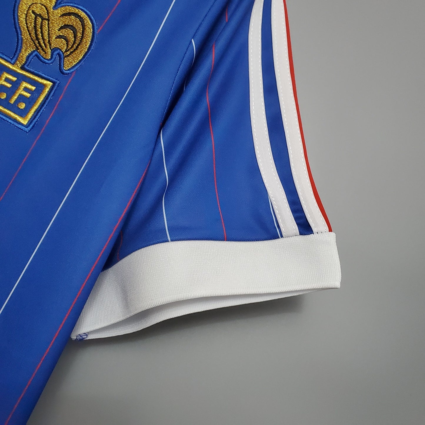 France 1982 Home Retro Jersey – World Cup Adidas Blue Multicolour Pinstripe Kit | Les Bleus Classic