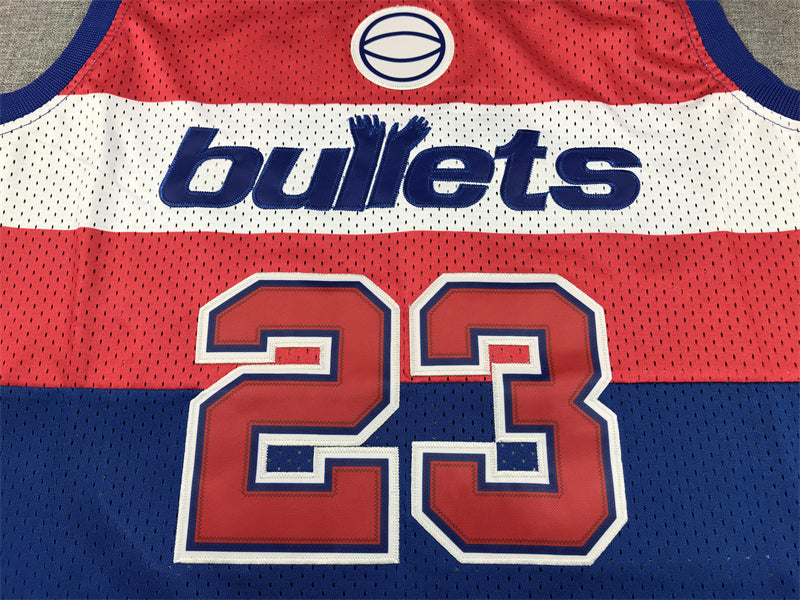 Michael Jordan #23 Washington Bullets Nike Royal Blue Road Hardwood Classics Throwback Swingman Jersey