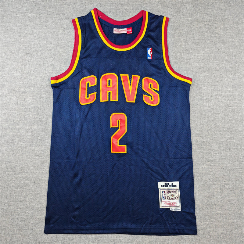 Men's Cleveland Cavaliers Kyrie Irving #2 Navy 2011/12 Hardwood Classics Swingman Jerseys