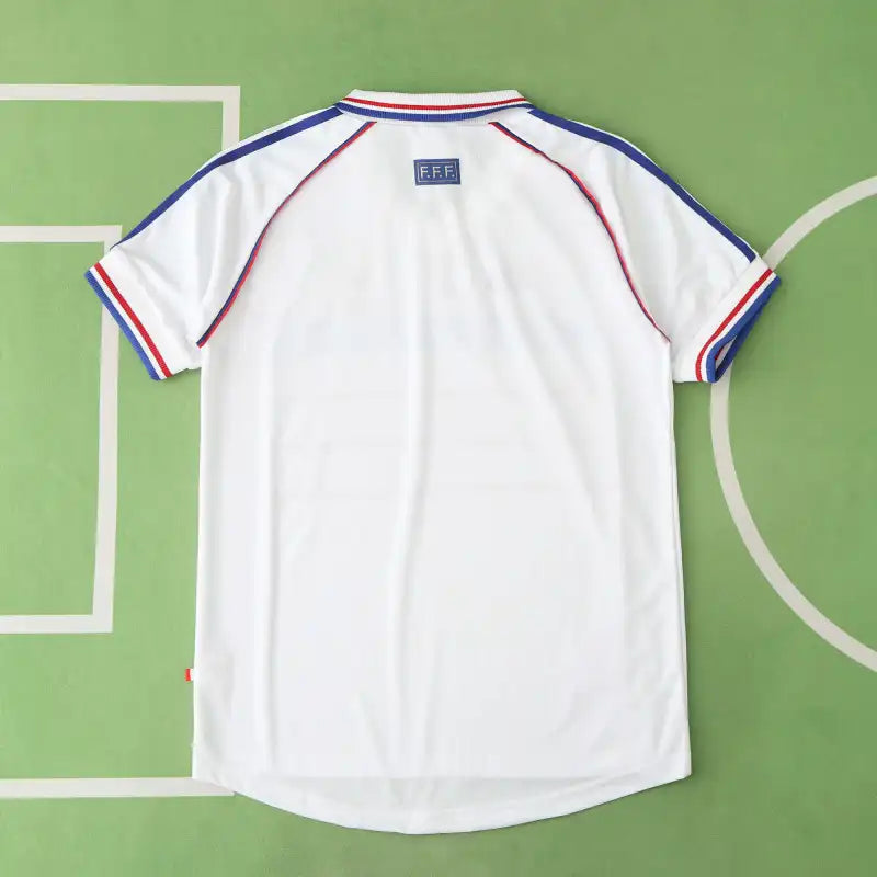 France 1998 World Cup Away Retro Fan Version Soccer Jersey