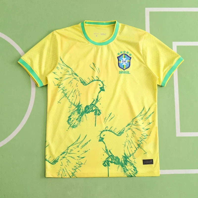 Brazil 2024 ‘Little Yellow Bird’ Gabriel Jesus Special Edition – Men's Football Jersey | Fan Version