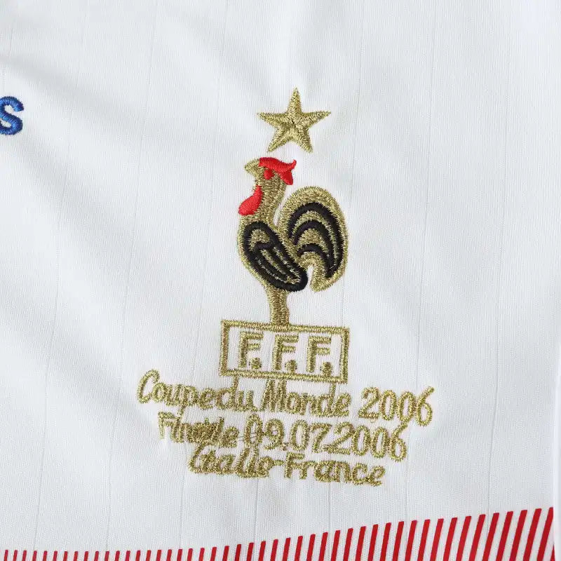France 2006 World Cup Away Retro Fan Version Soccer Jersey