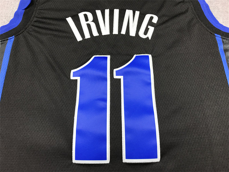 Kyrie Irving #11 Dallas Mavericks 2023/24 City Edition Swingman Jersey – Black MAVS Nike DFW