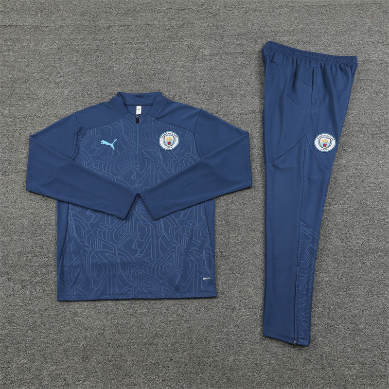 Manchester City Training Suit 2024/25 | Navy Blue Tracksuit