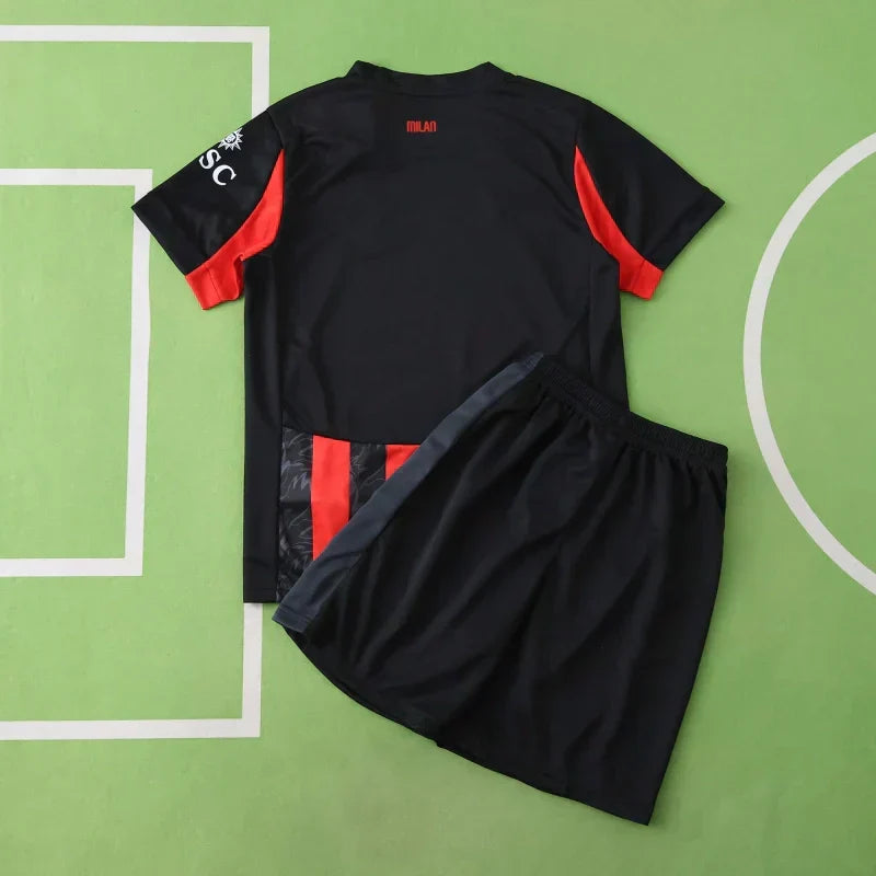 AC Milan 2025/26 Home Kids Kit | Children's Football Jersey