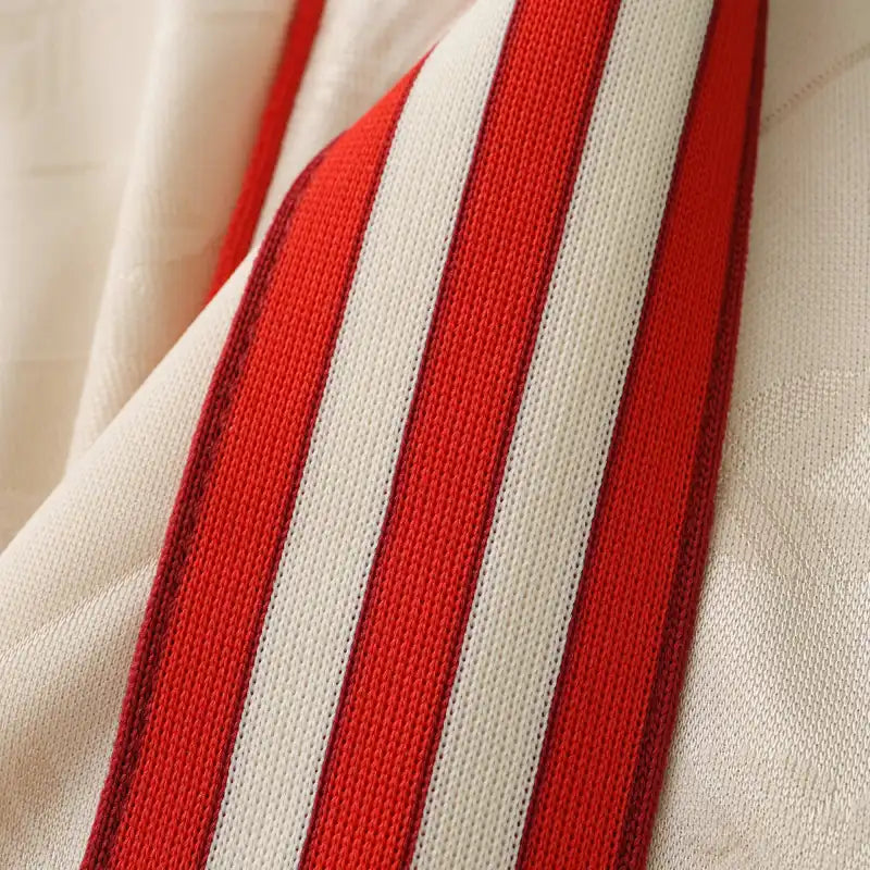 FC Bayern München Retro Collaboration Style Fan Jersey 2024/25 – Cream & Red Polo Collar Shirt