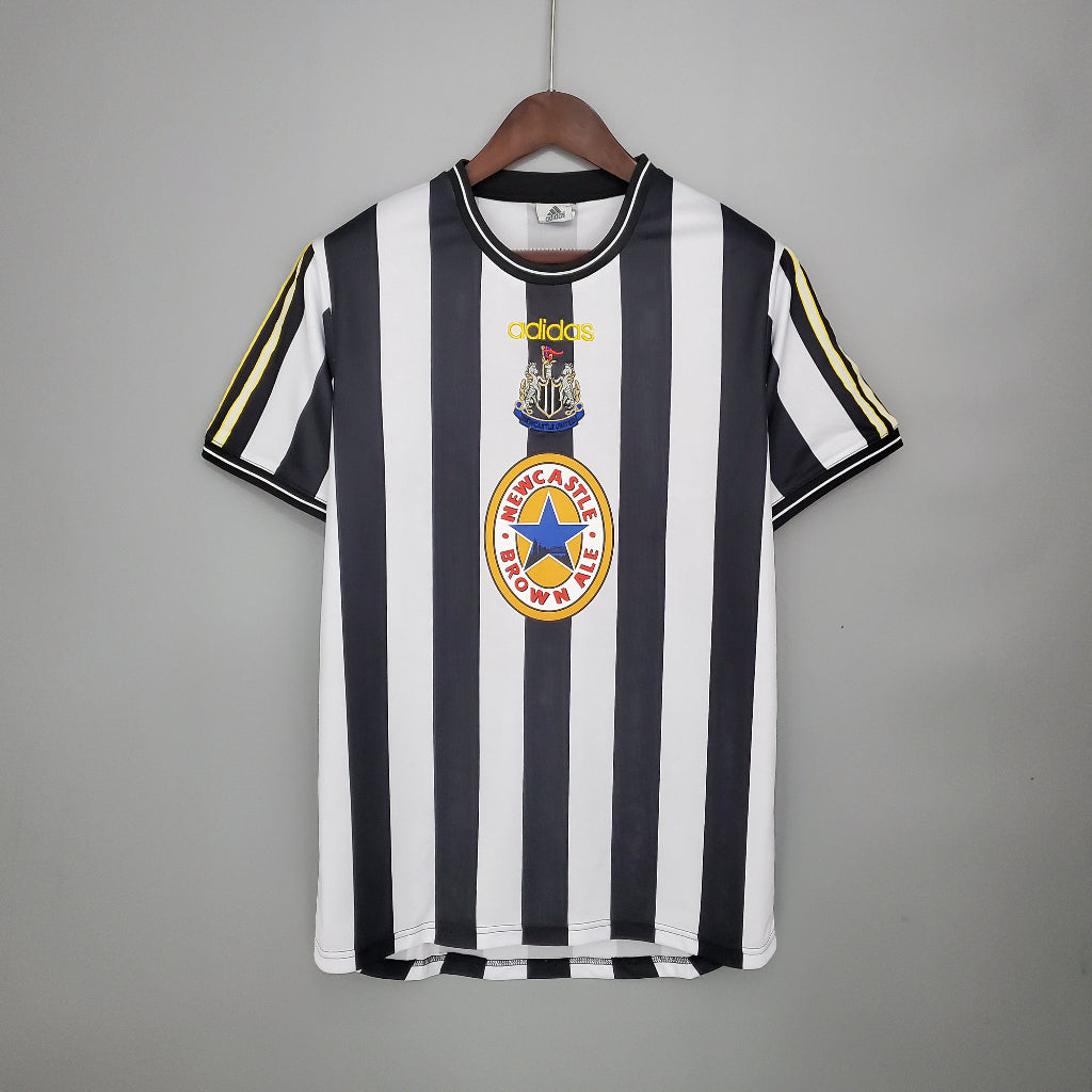 Newcastle United 1997-99 Home Retro Jersey – Classic Black & White Adidas Kit