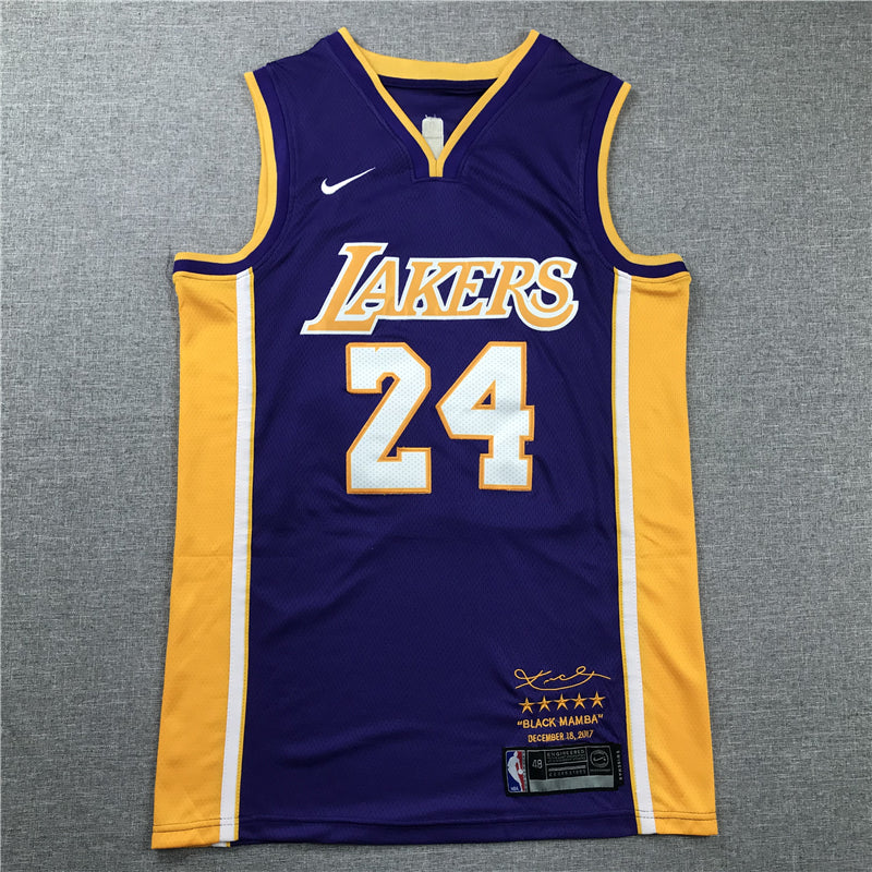 Men's Los Angeles Lakers Kobe Bryant #24 Purple Swingman Player Jerseys