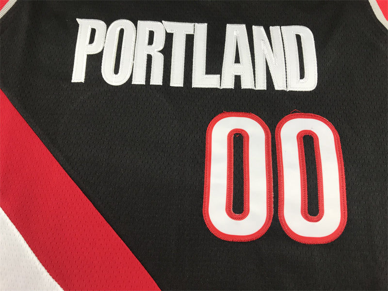Men's Portland Trail Blazers Scoot Henderson #00 Black 2023 NBA Draft Swingman Jerseys - Icon Edition