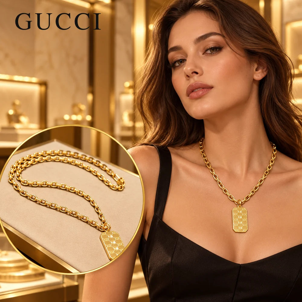 Gucci Anger Forest Chain Distressed Necklace – Style 63 - image 1