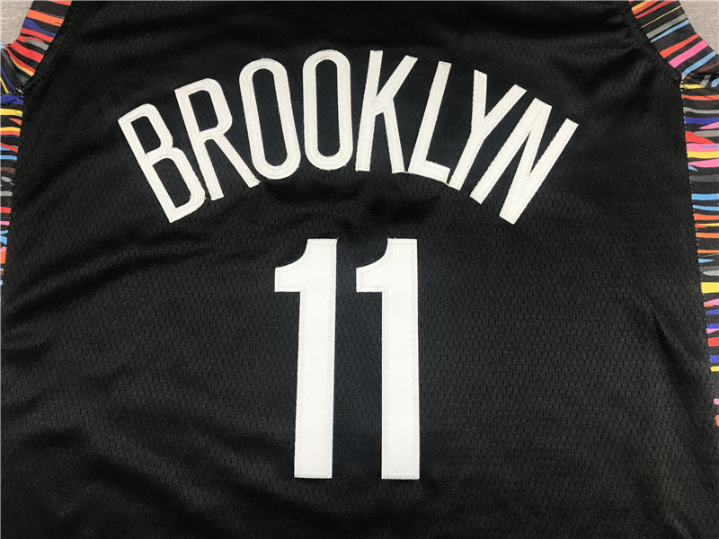 Kyrie Irving #11 Brooklyn Nets City Edition Swingman Jersey – Black Multicolor NBA Fan Gear