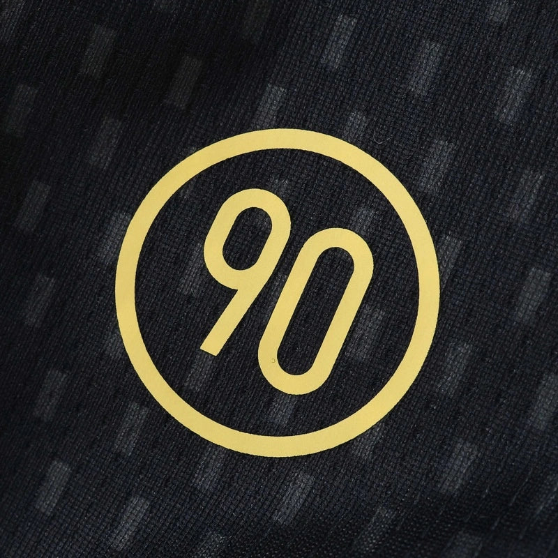 FC Barcelona Retro Concept Fan Jersey 2025/26 — Black & Orange Radiant Stripe Edition