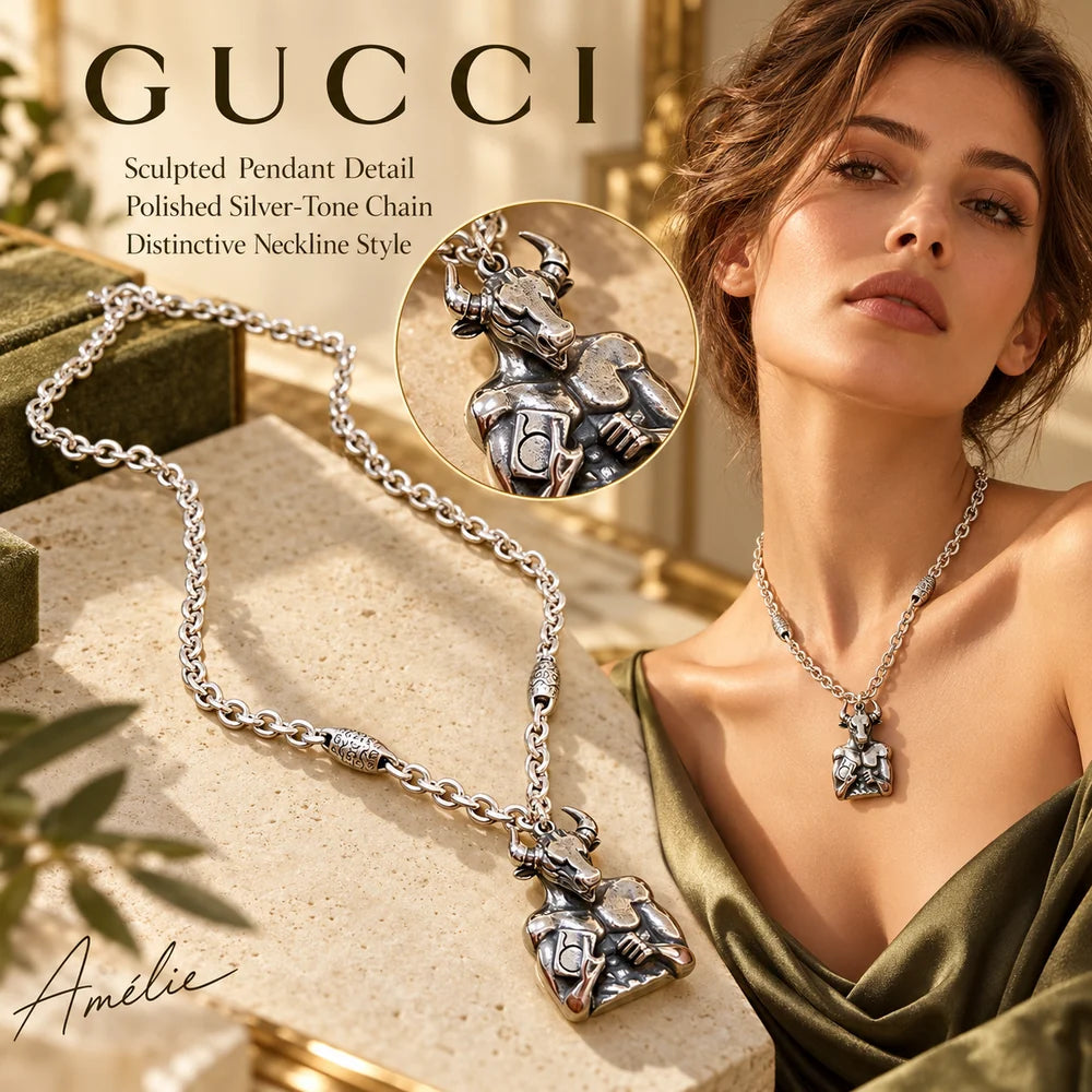 Gucci Anger Forest Chain Distressed Vintage-Inspired Necklace – Style 71 main product image