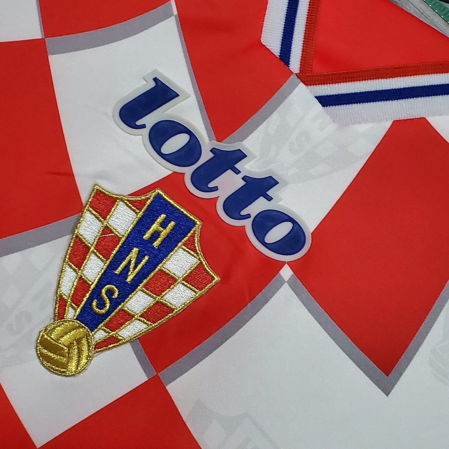 Croatia 1998 Home Retro Soccer Jersey – Lotto HNS Checkerboard World Cup Third Place Kit