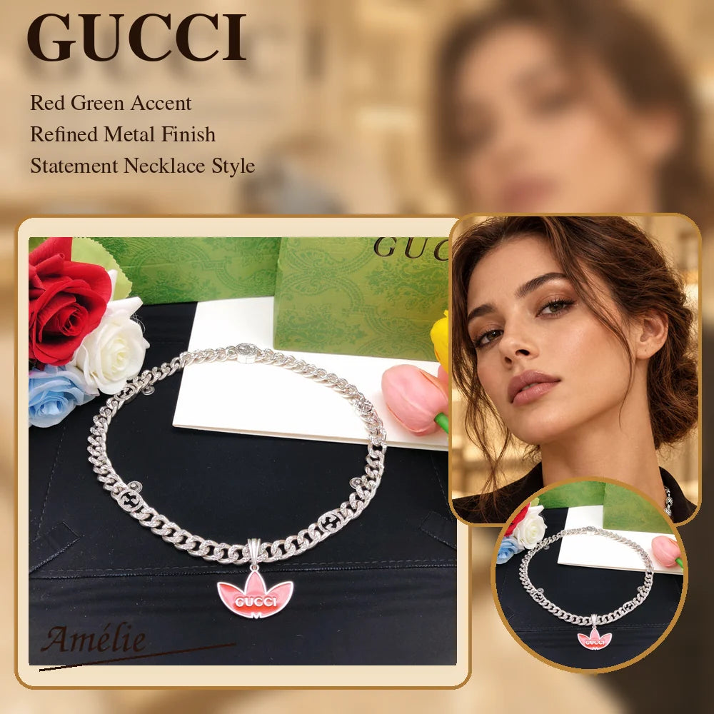 Gucci Chain Red Green Necklace – Gucci jewelry main image