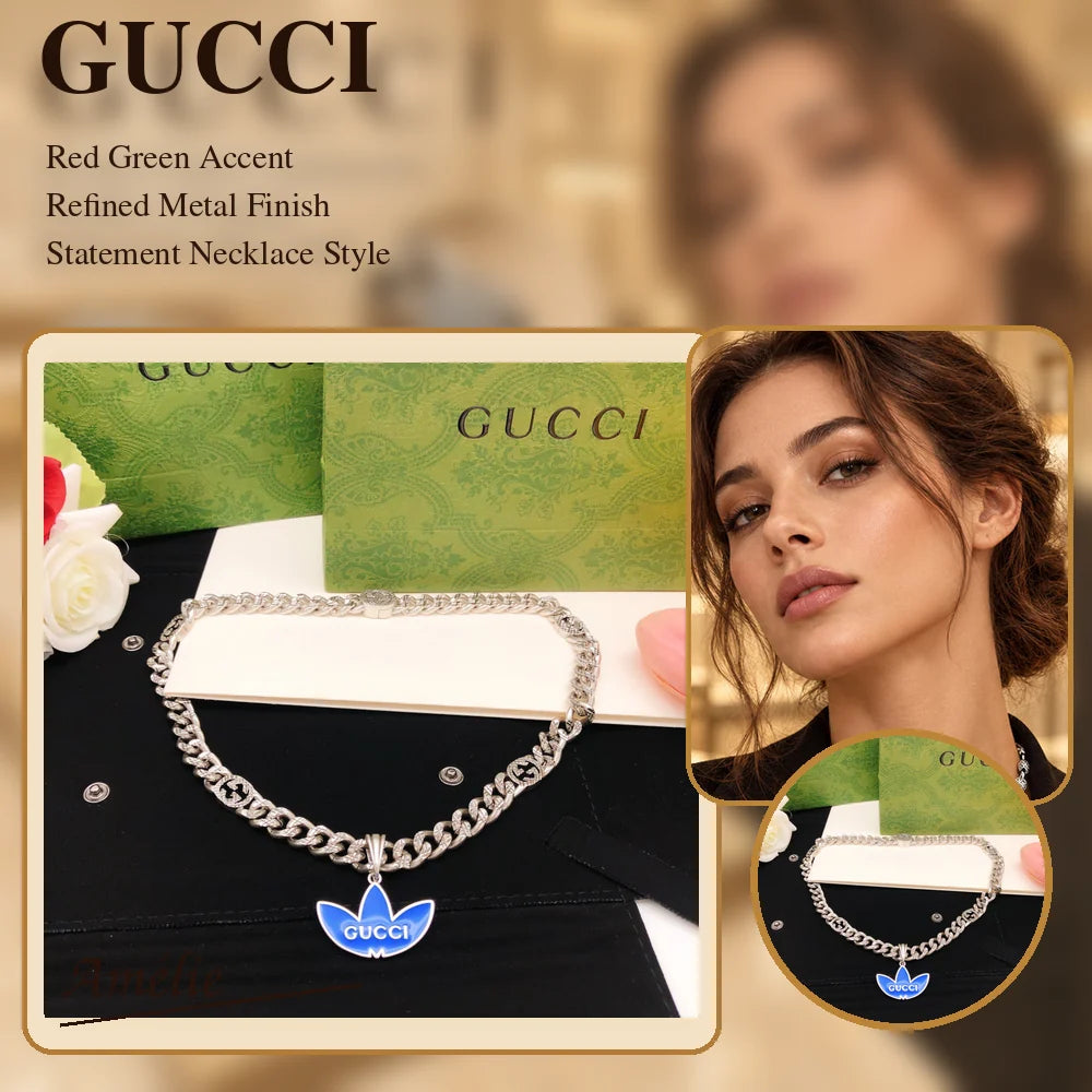 Gucci Chain Red Green Necklace – Gucci jewelry main image