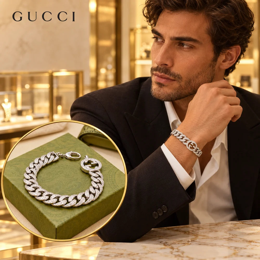 Gucci Pavé Crystal Unisex Bracelet – Style 03 - image 1