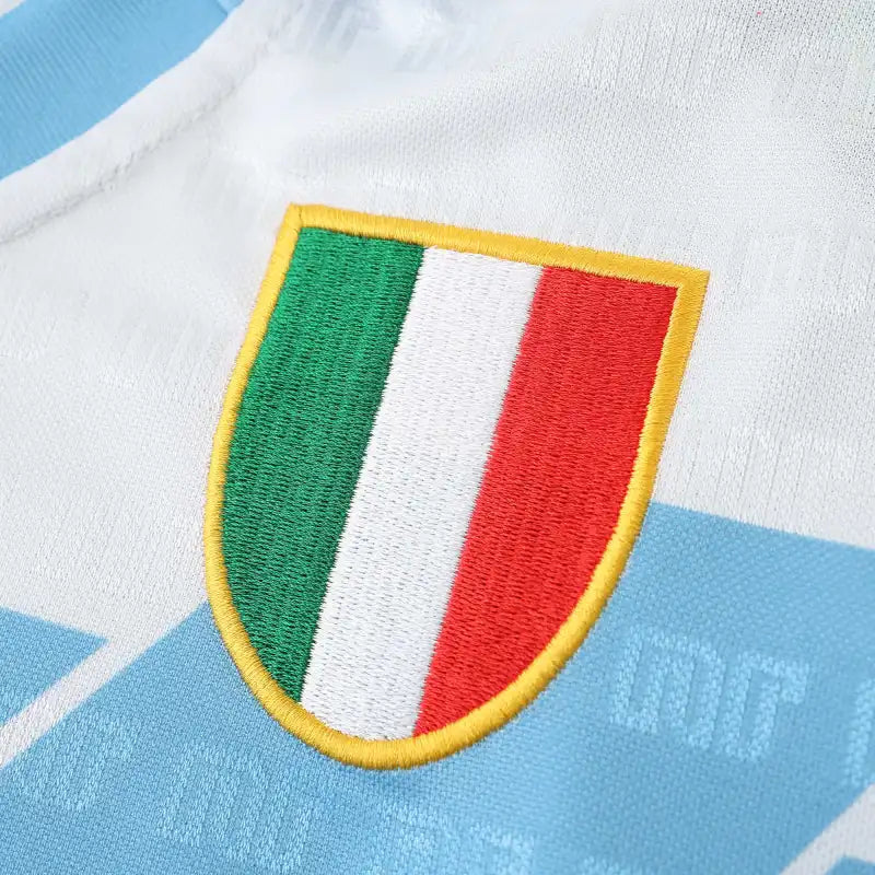 S.S.C. Napoli 1991/93 Away Retro Jersey – White Fan Version | Classic Mars Kit