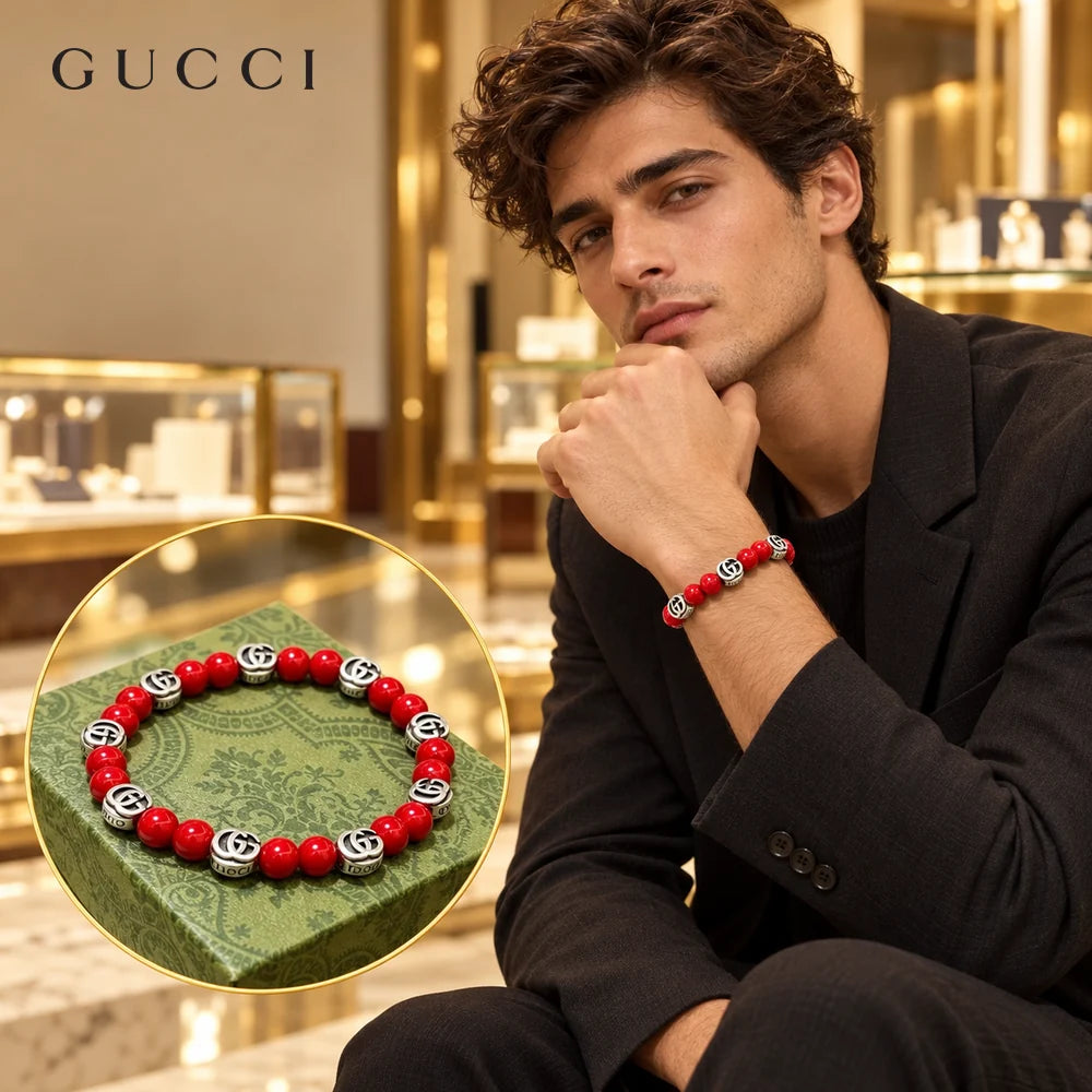 Gucci Anger Forest Crystal Distressed Unisex Bracelet – Style 07 - image 1