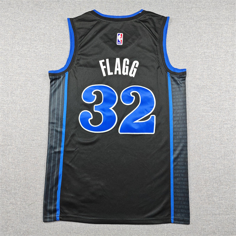 Cooper Flagg #32 Dallas Mavericks Black 2024-25 City Edition Swingman Jersey – Nike MAVS For All of Dallas Fort Worth