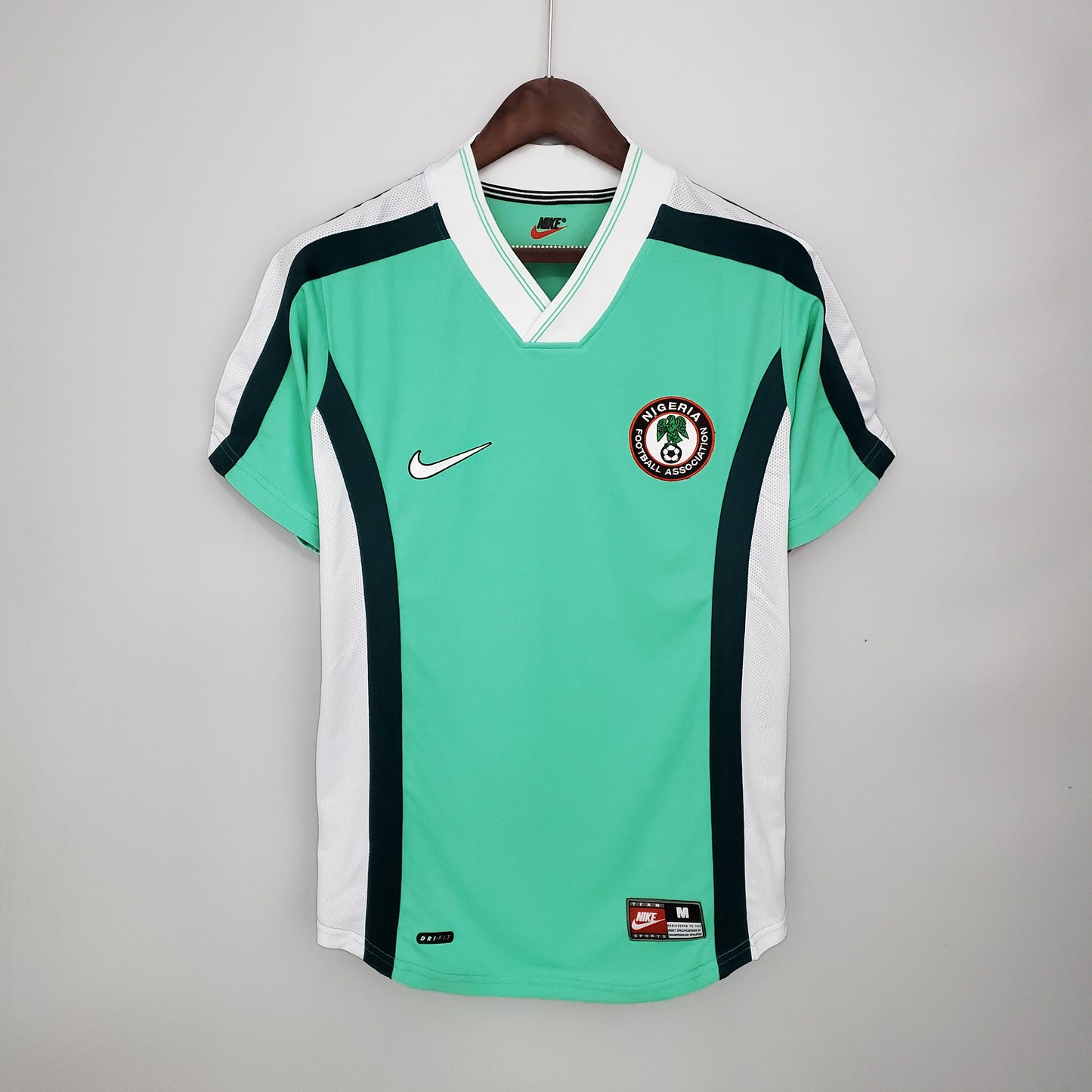 Nigeria 1998 World Cup Home Retro Soccer Jersey – Nike NFA Okocha Yekini Kanu Super Eagles Kit