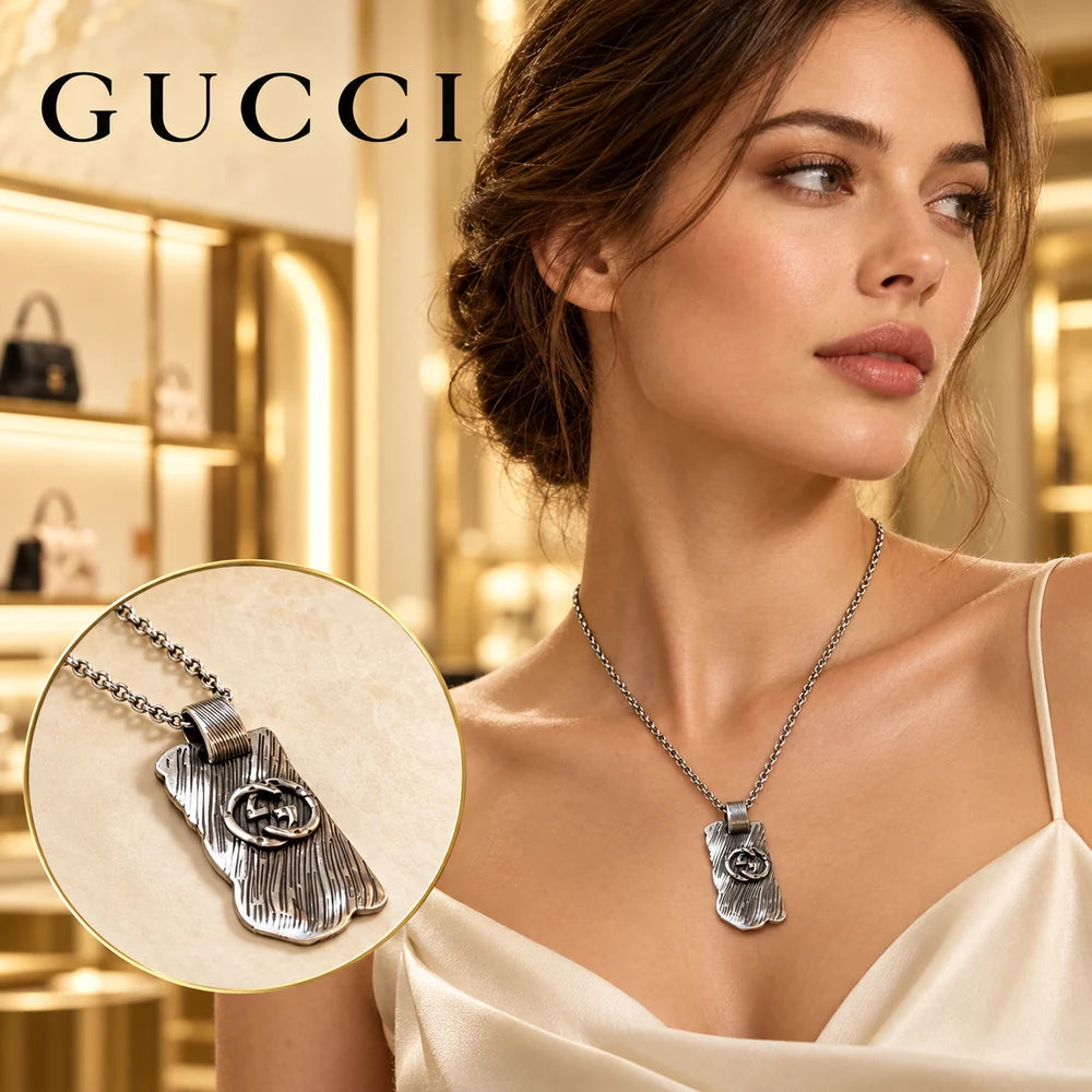Gucci Anger Forest Chain Distressed Necklace – Style 78 - image 1