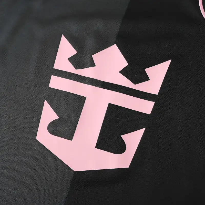 Inter Miami CF Away Fan Version Jersey 2025/26 – Black & Pink Crown Anchor Crest Football Shirt