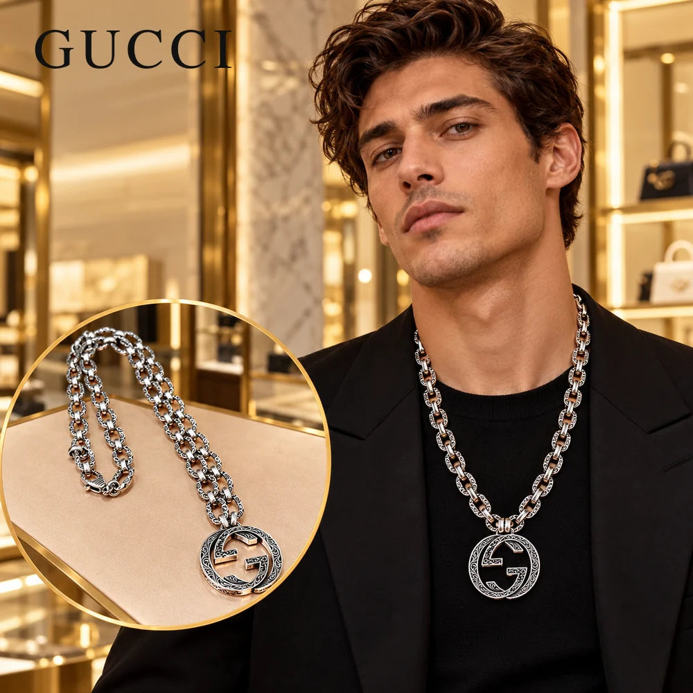 Gucci Anger Forest Chain Distressed Necklace – Style 66 - image 1
