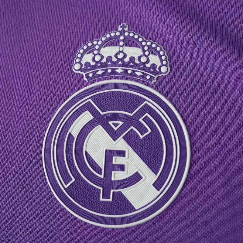 Real Madrid CF Away Retro Fan Version 2016/17 – Purple & White Adidas UCL Season Football Jersey | Ronaldo #7 Edition
