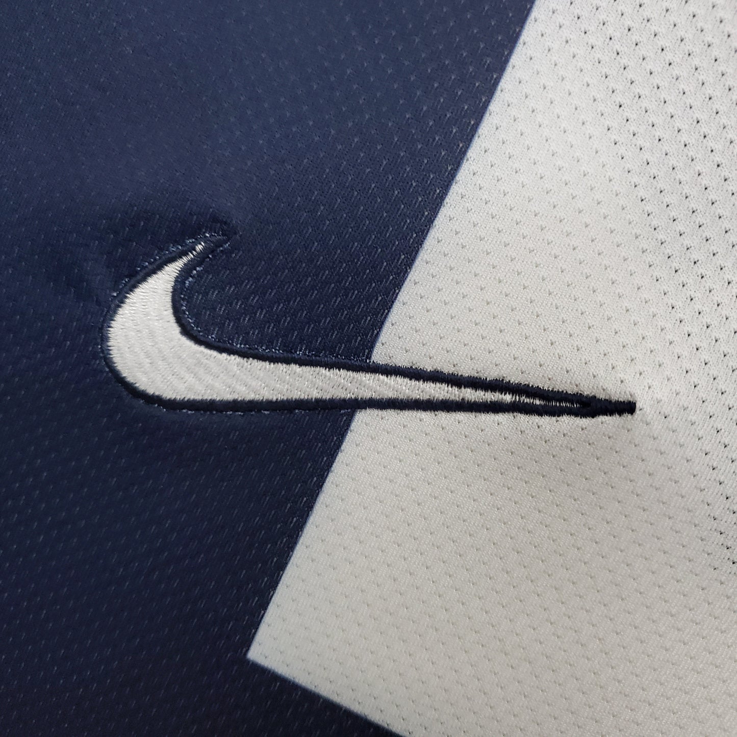 PSG 2013-14 Home Retro Jersey – Navy Blue Red Vertical Stripe Fly Emirates Nike Dri-Fit Fan Version Football Shirt