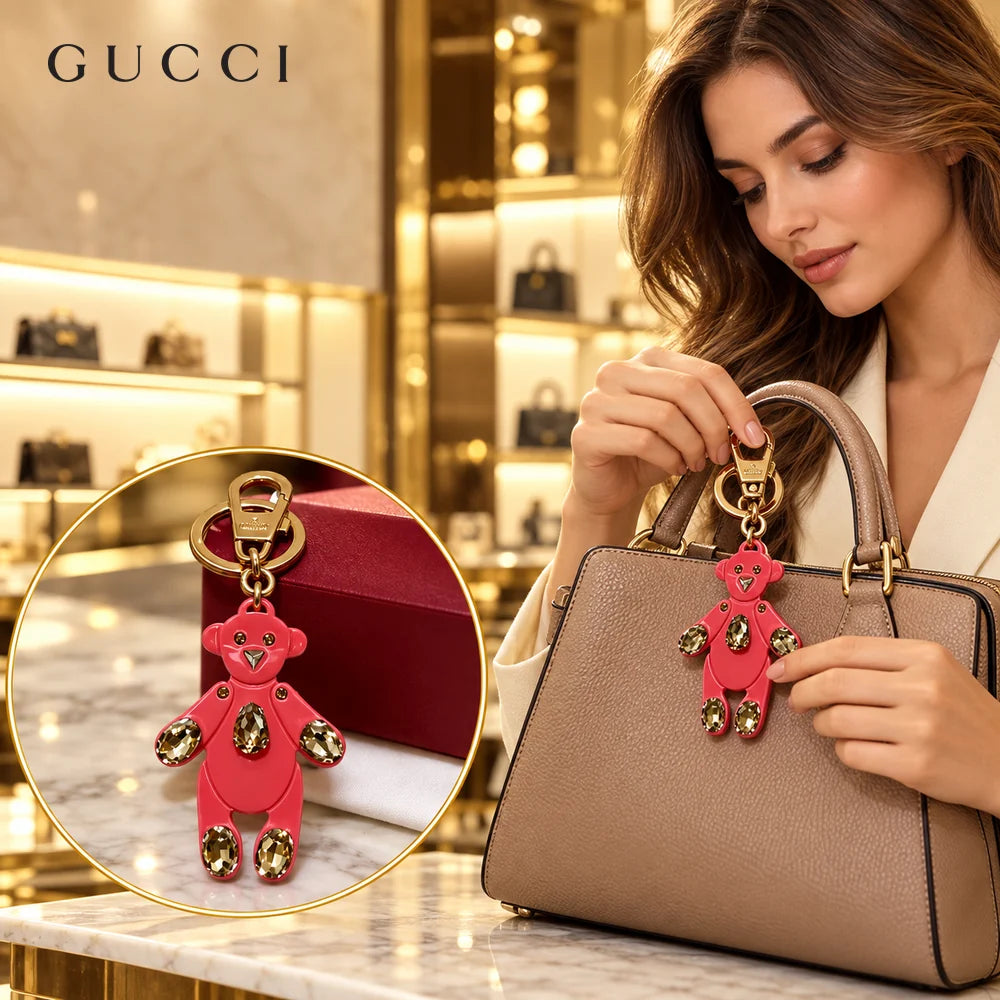 Gucci Crystal Vintage-Inspired Pink Jewelry - image 1