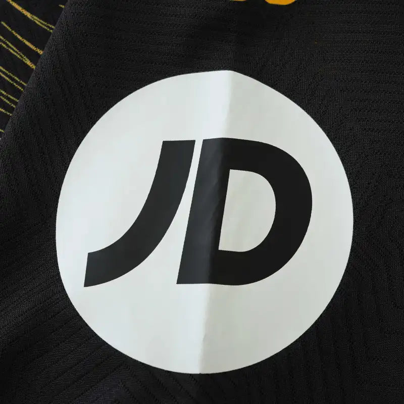 Wolverhampton Wanderers Away Fan Version 2024/25 – Black & Gold Premier League Football Jersey | Wolves SUDU Kit