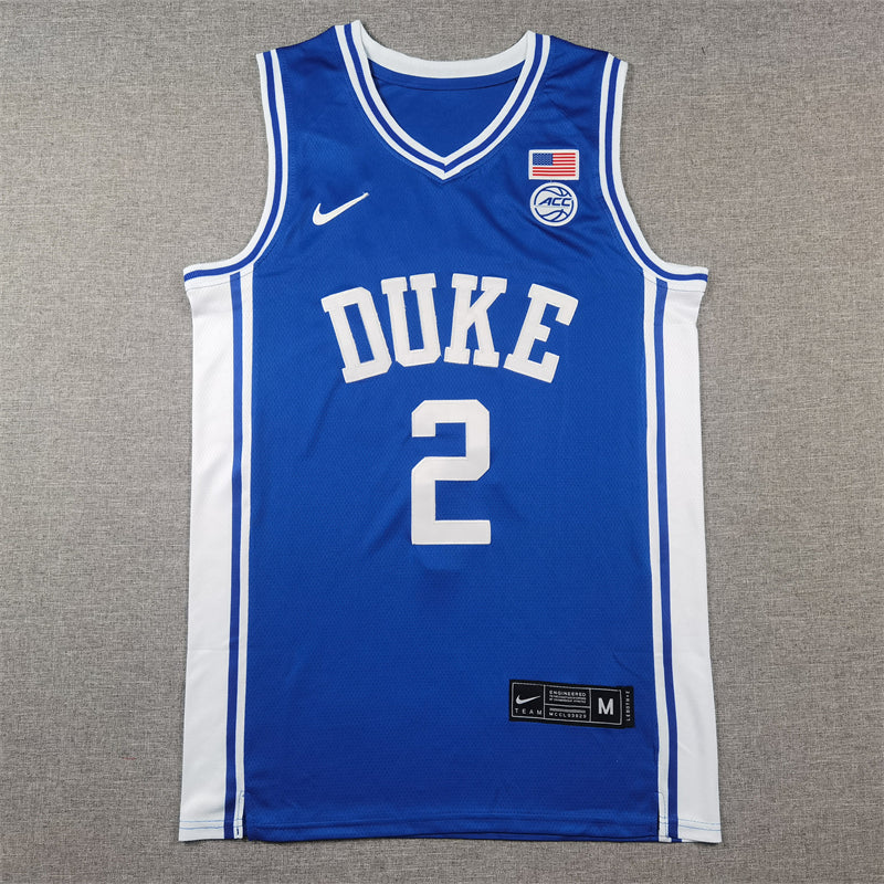 Cooper Flagg #2 Duke Blue Devils Royal Blue Game Replica Basketball Jersey – NCAA ACC