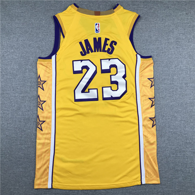 LeBron James #23 Los Angeles Lakers Gold 2019-20 City Edition "Love Series" Swingman Jersey