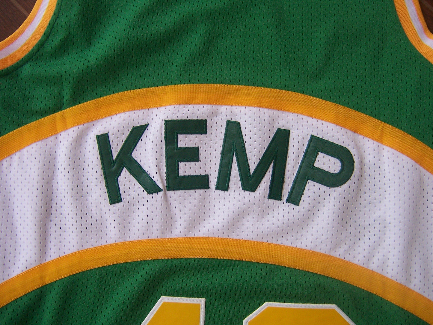 SuperSonics No. 40 Rain Man Shawn Kemp Green Jersey