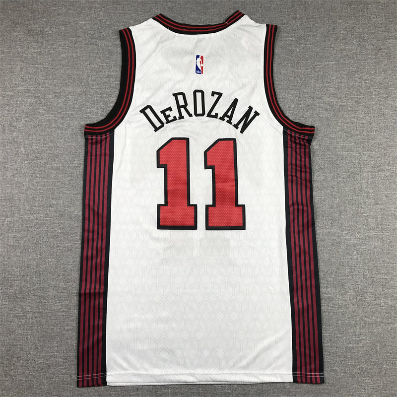 Men's Chicago Bulls DeMar DeRozan #11 White 2022/23 Swingman Jerseys - City Edition