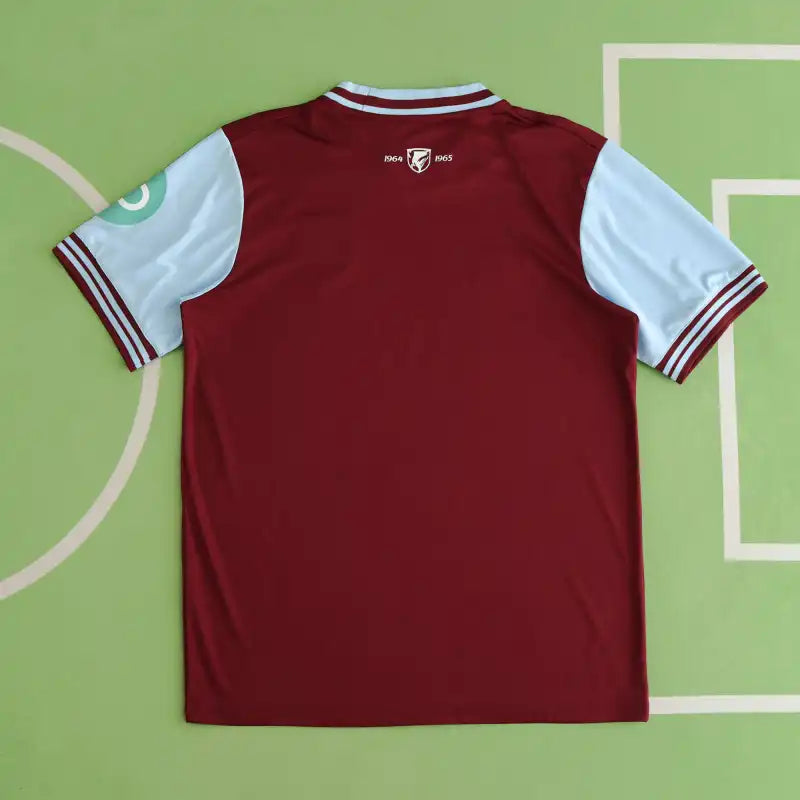West Ham United Home Fan Version 2024/25 – Claret Premier League Football Jersey | Crossed Hammers Crest