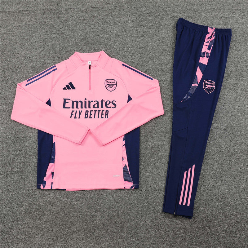Arsenal 2024/25 Pink Training Tracksuit – Men's Football Kit