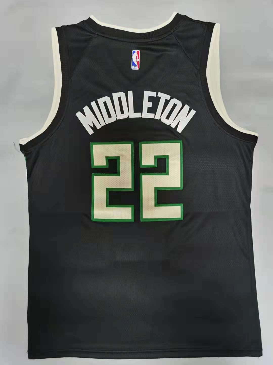 Men's Milwaukee Bucks Khris Middleton Black 2021 NBA Finals Champions Jerseys