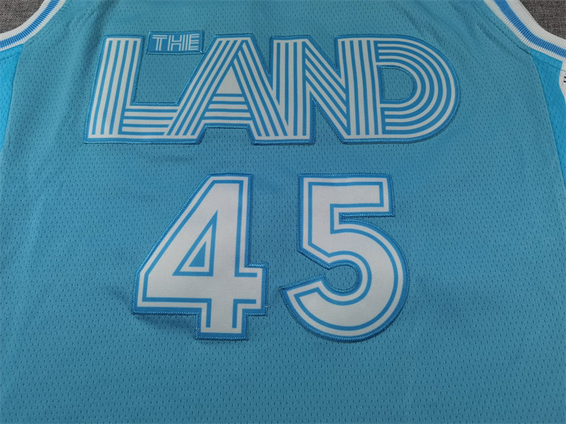 Men's Cleveland Cavaliers Donovan Mitchell #45 Light Blue 2024/25 Swingman Jerseys - City Edition