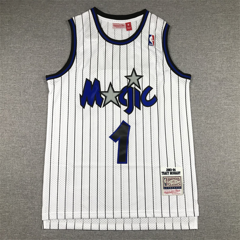 Men's Orlando Magic Tracy McGrady 2003-04 White Hardwood Classics Swingman Jerseys