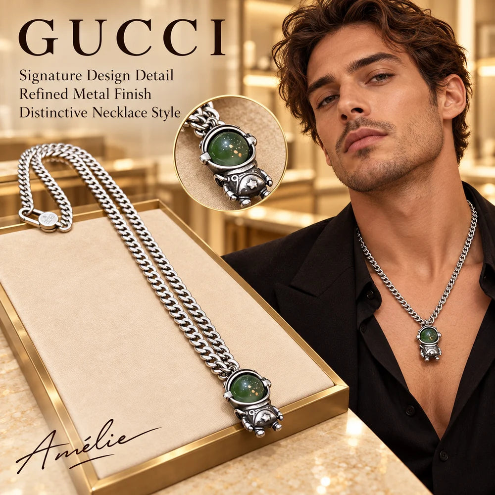 Gucci Anger Forest Chain Distressed Necklace – Style 121 – Gucci jewelry main image
