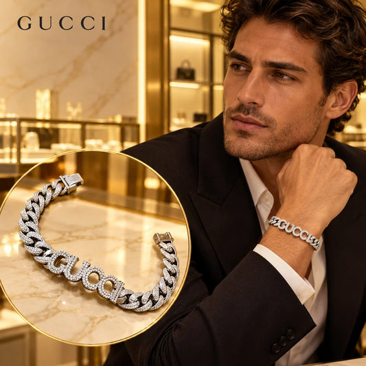 Gucci Pavé Crystal Unisex Bracelet - image 1