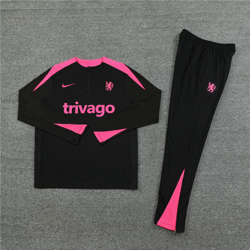 Chelsea FC Black & Pink Training Suit 2024/25 Season