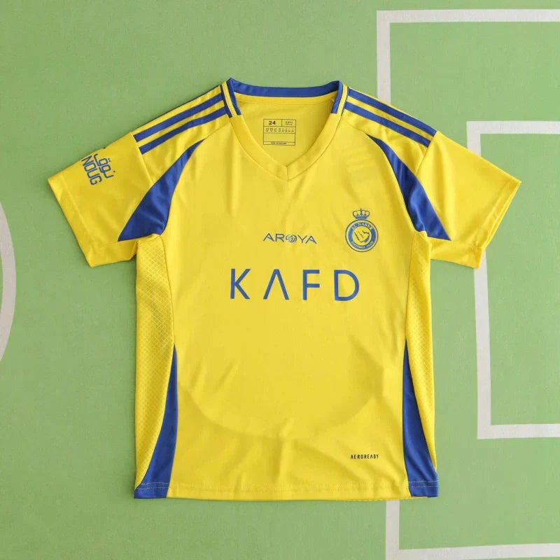 Al Nassr FC Home Kids Kit 2024/25 Soccer Jersey