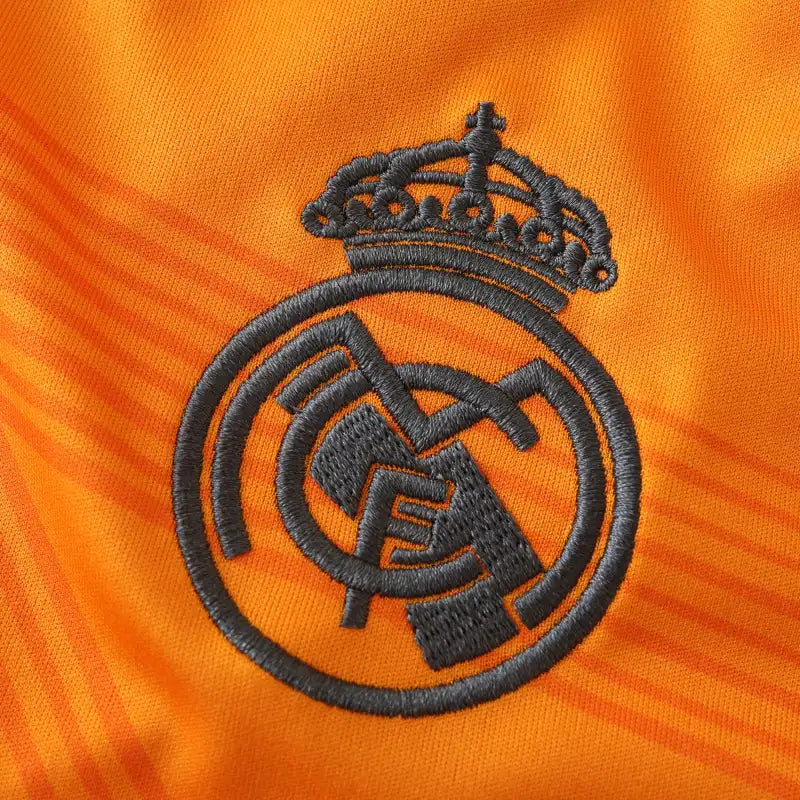 Real Madrid 2024/25 Away Jersey – Orange Adidas Mbappé Vini Jr Bellingham Fan Version
