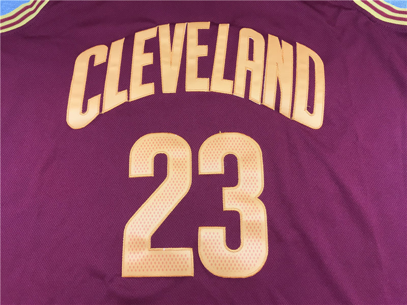 LeBron James #23 Cleveland Cavaliers Wine Red CLEVELAND Adidas Swingman Home Jersey